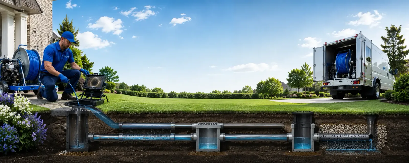 Outdoor drain cleaning information for Poole, KY